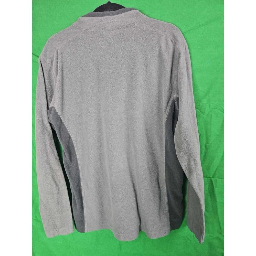 Columbia | M | Grey-Black Lightweight Half-Zip Micro Fleece Pullover Sweatshirt